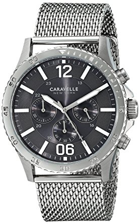 Caravelle New York Men's 43A129 Analog Display Analog Quartz White Watch