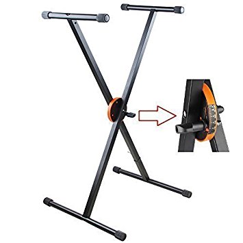 Hola! HPS-400B Heavy Duty Professional Folding Keyboard Stand with Patented Height Control