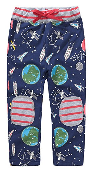 Fiream Boys Cotton Pants Drawstring Elastic Sweatpants