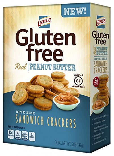 Lance Gluten Free Peanut Butter Sandwich Crackers, 5 Ounce