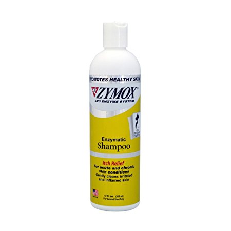 Zymox Enzymatic Medicated Shampoo Antibacterial and Antifungal for Dogs and cats 12oz