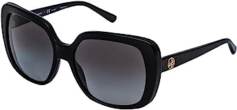 Tory Burch TY7112 Sunglasses 1377T3-57 - Black Frame, Grey Gradient Polarized TY7112-1377T3-57