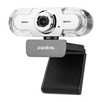 Webcam 1080P Computer Camera, PAPALOOK PA452 Pro Laptop Web Camera, HD Camera USB Web Cam with Manual Focus, Built-in MIC, Plug and Play, Video Calling/Recording for PC Desktop with Windows 7/8/10