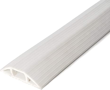 Cable Man 6000-W10C Floor Cord Cover Protector for Cable Management, 3 in. x 10 ft, Ivory