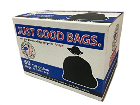 Just Good Bags - Tall Kitchen Trash Bags - 60 Bags/Box