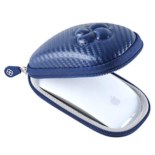 Koonice Hard Case Compatible for Apple Magic Mouse (I and II 2nd Gen) Including Carabiner (Navy Blue)