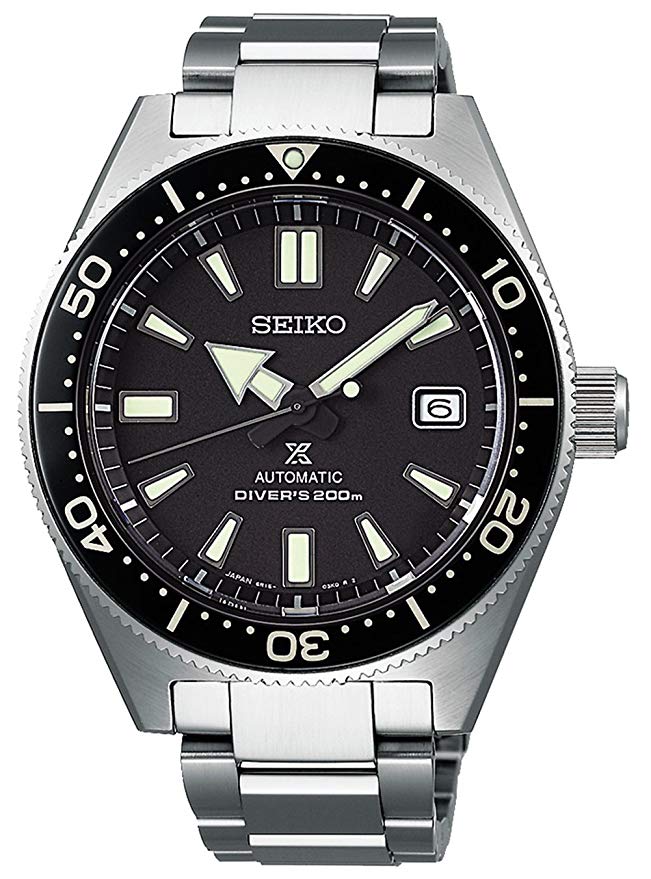 Seiko Prospex Reinterpretation 1965 Automatic Diver's 200m Curved Sapphire Sports Black Watch SPB051J1