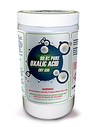 99.6% PURE OXALIC ACID Powder C2H2O4 (Ethanedioic Acid Dihydrate) Rust Remover, Bleaching Agent, Wood Stain Remover & More! 2lb