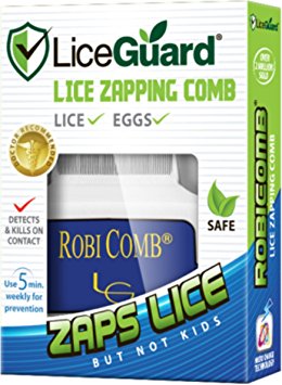 LiceGuard Robi Comb Electronic Head Lice Detector & Remover 1 Each (Pack of 2)