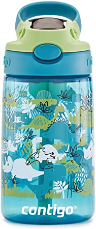 Contigo AUTOSPOUT Water Bottle, 14 oz, Dinos