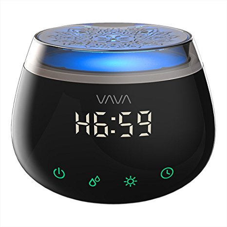 Essential Oil Diffuser, VAVA 270ml Aromatherapy Diffuser with Big LED Display, Even Fragrance Diffusion and 8 Timer Settings (Dual Misting Modes, 7 Light Colors, Modern Piano Lacquer Design)