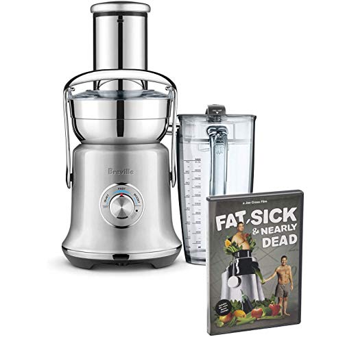 Breville BJE530BSS the Juice Fountain Cold Plus Juicer Bundle with Joe Cross' Fat, Sick & Nearly Dead DVD - Brushed Stainless Steel