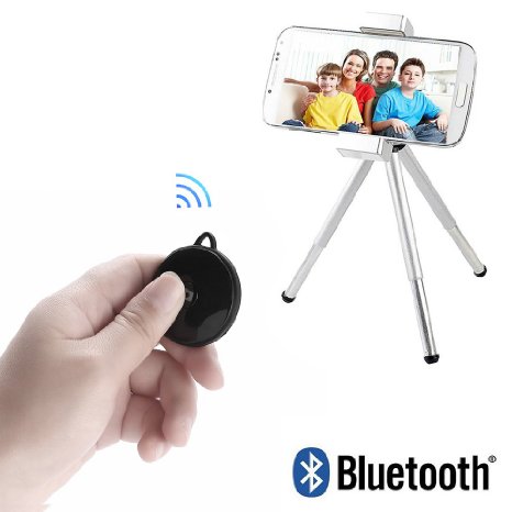 Aibocn Wireless Bluetooth Camera Shutter Remote Selfie Stick Remotes