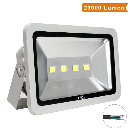 LTE 240W Super Bright Outdoor LED Flood Lights, 23000 Lumen, 600W HPS or MH Bulb Equivalent, 6000K, IP65 Waterproof, Floodlight, Security Lights.(Daylight White)