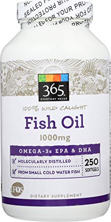 365 Everyday Value, Fish Oil, 250 ct