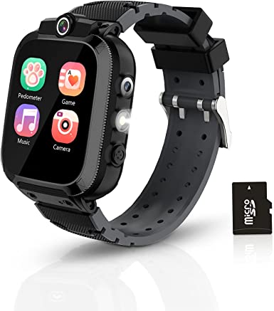 Smart Watch for Kids, Enlanda Kids Smart Watch for Boys Girls, Touch Screen Kids Game Watch with 14 Educational Games, Music Video Player, Pedometer, Alarm Clock, Perfect Boy Girl Gifts