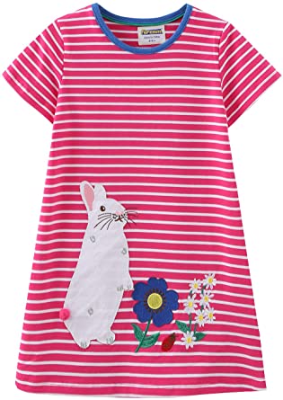 Fiream Girls Cotton Long Sleeve Dress