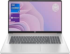 HP Essential Daily Traditional Laptop, 17.3" FHD Display, Intel Core i7-1355U, 64GB RAM, 2TB SSD, Backlit Keyboard, Numeric Keypad, Fingerprint Reader, Webcam, HDMI, Wi-Fi 6, Windows 11 Pro, Rose