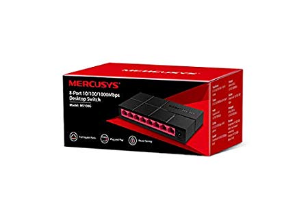 Mercusys 8-Port 10/100/1,000 Mbps Desktop Switch MS108G