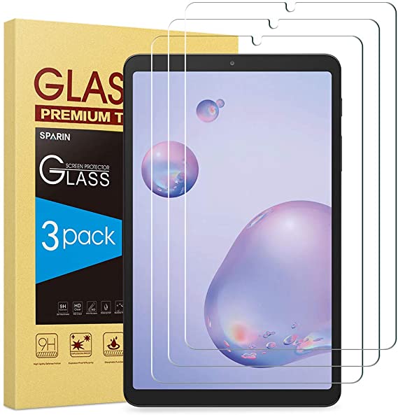 [3-Pack] SPARIN Screen Protector Compatible with Samsung Galaxy Tab A 8.4, 9H Hardness Tempered Glass Screen Protector,High Definition,Scratch Resistant, Easy Installation