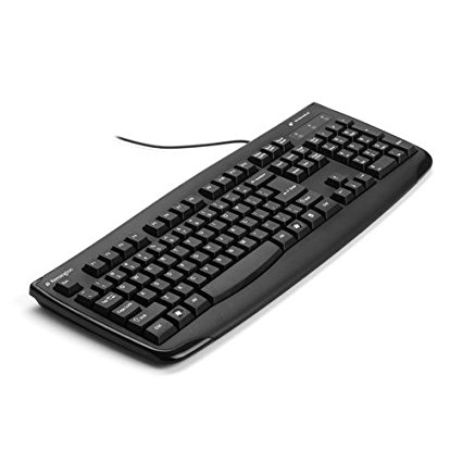 Kensington K64407US Pro Fit USB Washable Keyboard with Anti-microbial Protection, Black