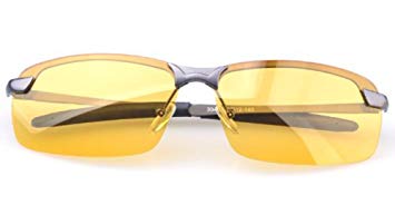 1PC Yelow Night-vision Driving Glasses Goggles Sunglasses Driver Special Day And Night Vision Glasses Anti-glare