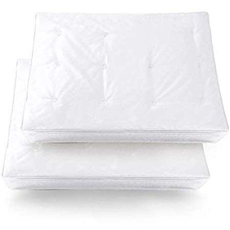 Bed Pillow, Hypoallergenic Bedding Pillow Anti-Mite Silk Cotton and Feather Velvet for Breathable and Softer Sleeping Queen Migraine Relief