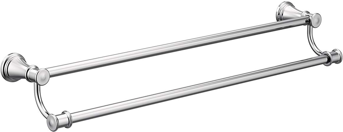 Moen YB6422CH Belfield 24-Inch Bathroom Double Towel Bar, Chrome