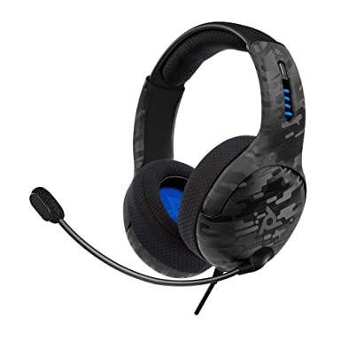 PDP Gaming LVL50 Wired Stereo Headset: Black Camo 051-099-NA-CAM - PlayStation 4