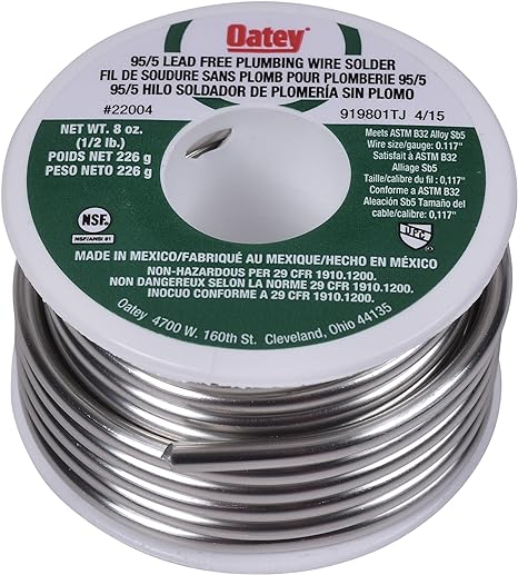 Oatey 22004 95/5 Wire, 0.117-Inch ga. - Bulk 1/2 lb.