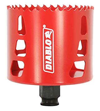 Freud DHS3125 Diablo High Performance Hole Saw Ideal for Drilling Wood, Plastic, Aluminum, Metal and Stainless Steel, 3-1/8" x 2-3/8"