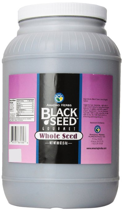 Amazing Herbs Black Seed Whole Herb Supplement 5 Pound
