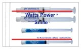 2 Watts Power 35 Teeth Whitening Gel Sets - Dual Action for Surface and Deep Stains - Huge 10ml Gels - Same Results As 44 but Safer and Without the Sting - Made in the USA