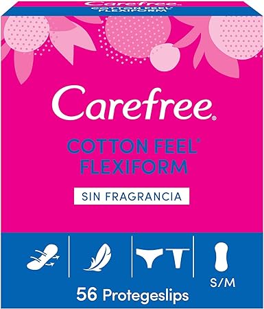 Carefree Panty Liners Flexiform White – Sanitary Pads Pack