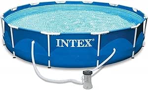 Intex 28202GN Metal Frame Pool - Aufstellpool - Ø 305 x 76 cm,Blau