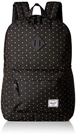 Herschel Supply Co. Heritage Backpack, Black Gridlock Gold, One Size