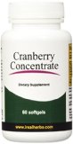 Cranberry Concentrate X 60 Softgel - 501 Concentration Equivalent to 12600mg of Fresh Cranberries Fortified with Vitamin C and E Better Alternative to Regular Cranberry Pills Support Relief of Urinary Tract Infection Uti