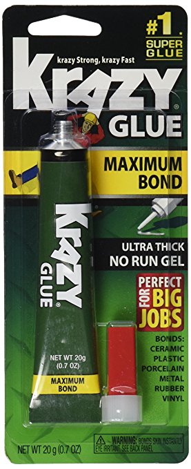 ELMERS X-Acto Krazy Glue Maximum Bond No-Run Gel, 20G (Kg48148Mr)