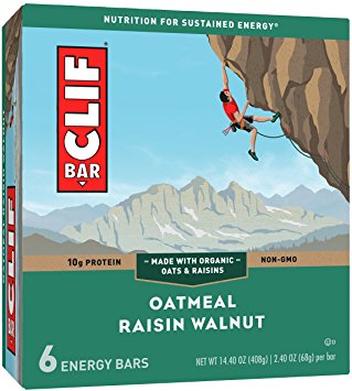 CLIF BAR - Energy Bar - Oatmeal Raisin Walnut - (2.4 Ounce Protein Bar, 6 Count)