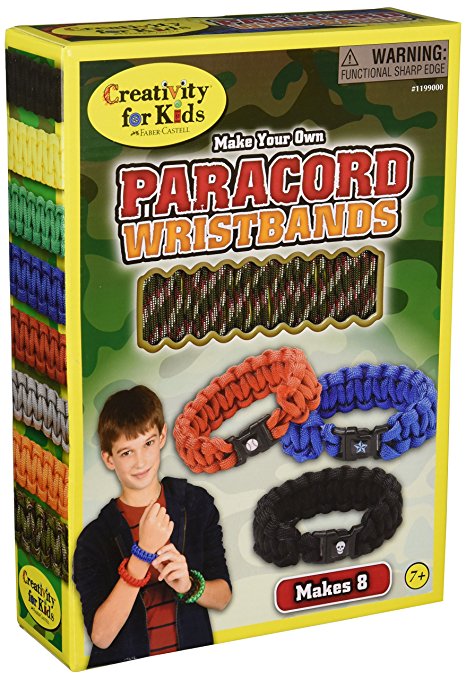 Creativity for Kids Make Your Own Paracord Wristbands - Makes 8 Bracelets