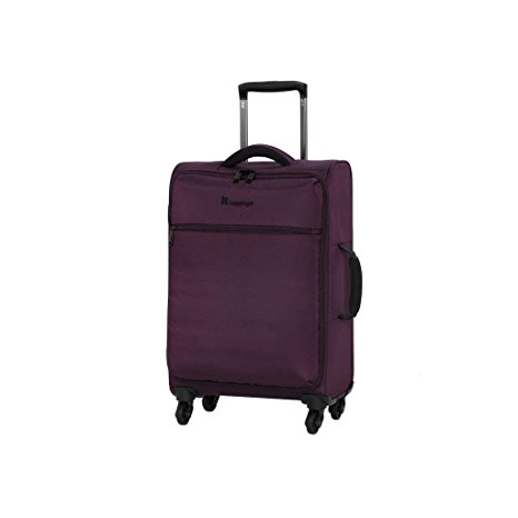 IT The Lite 55cm Carry-on Four Wheel Spinner Suitcase Lightweight Hand Luggage Purple