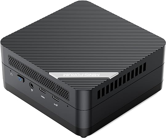 MINISFORUM Mini PC UM690S 32GB DDR5 512GB SSD,with AMD Ryzen 9 6900HX & AMD Radeon 680M, 2 x HDMI Ports, 1x USB4 Port, 1 x USB Type-C, 4 x USB 3.2 Type A, Wifi6, Bluetooth5.2, with VESA Mount