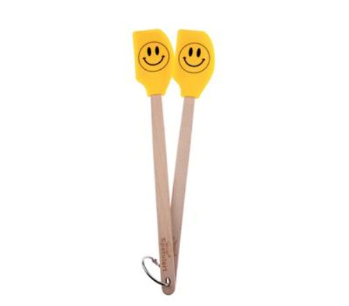 Tovolo Spatulart Smiley Face Mini Spatulas - Set of 2