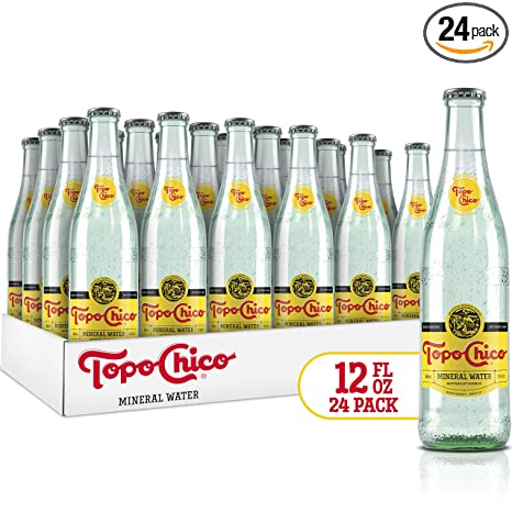 TOPO CHICO Mineral Water, 12 Fl Oz, Pack of 24