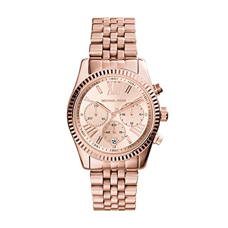 Michael Kors Women's Lexington Watch, Rose Gold, One Size