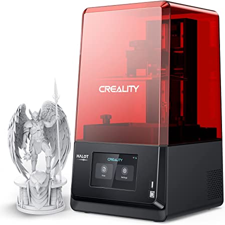 Creality Resin 3D Printer HALOT-ONE PRO, 7.04-inch LCD, APP Remote Cloud Control，Movement Assured by Z-axis with Dual Linear Rails, 5-inch Touch Screen, 3D Printers, Build 130 * 122 * 160mm