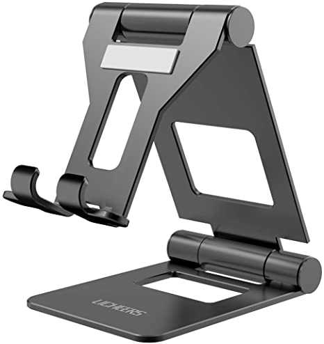 Licheers Adjustable Tablet Stand, iPad Stand: Universal Tablet Holder Compatible with iPad, Surface, Kindle, and Other 4-13 inch Devices (Black)