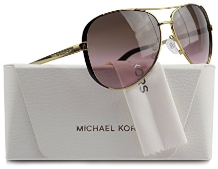 Michael Kors MK5004 Chelsea Aviator Sunglasses Gold w/Rose Gradient (1014/14) MK 5004 101414 59mm Authentic