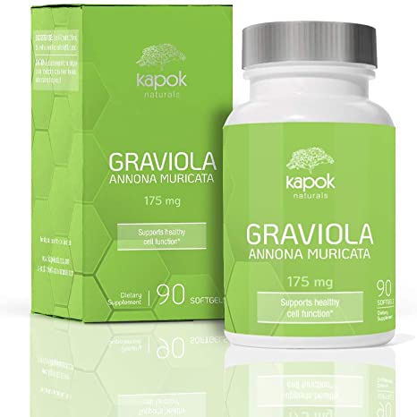 Kapok Naturals Graviola Capsules (90 Softgel) - Superfood Supplement Extract Pills acts as a Natural Immune Booster, Skin Re-generator and Anti-Inflammatory