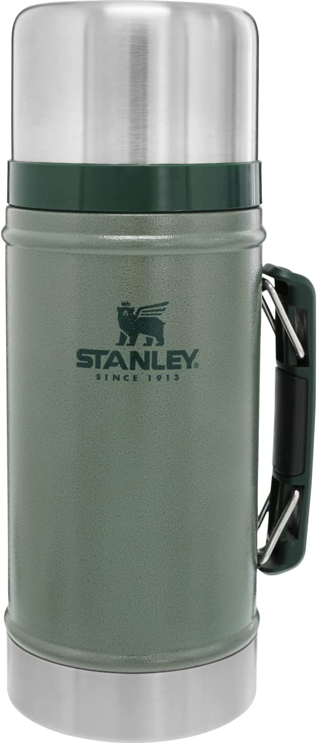 Stanley Vacuum Insulated Large Food Jar, 18/8 Stainless Steel Food Jar for Cold and Hot Food, Soup Thermos with Leak Proof Lid Doubles as Cup, Wide Mouth Food Thermos